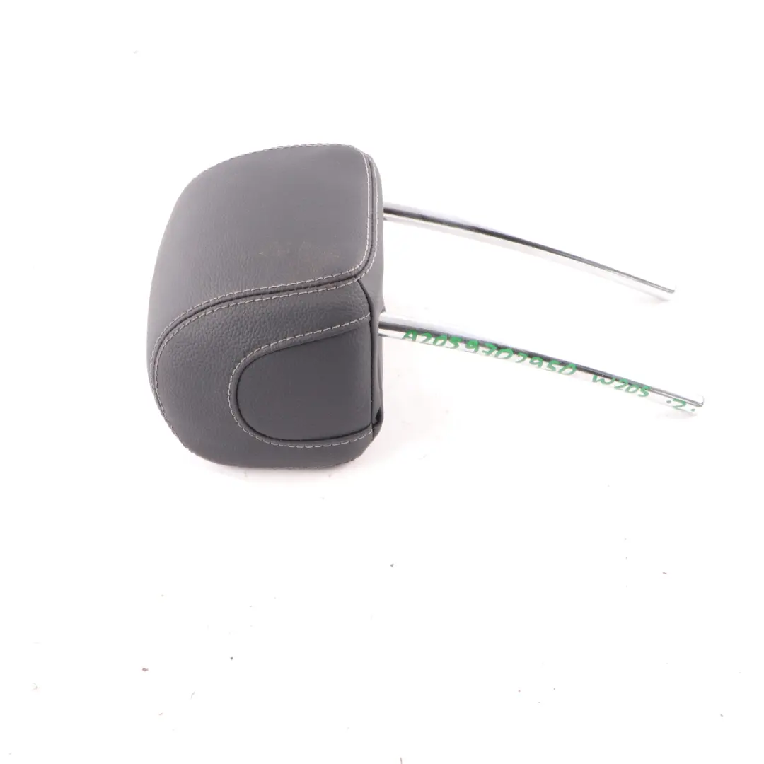 Mercedes W205 Seat Headrest Rear Left Right N/O/S Cover Black Leather - SKU A2059702950 - Part number A2059702950