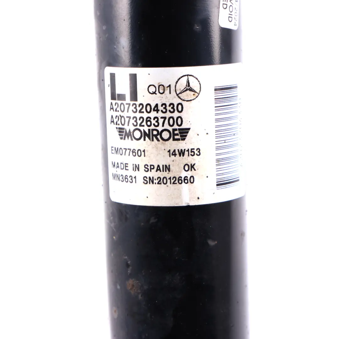 Mercedes C204 C207 Ammortizzatore Molla Puntone Posteriore Sinistro - SKU A2073204330 - Numero di parte A2073204330