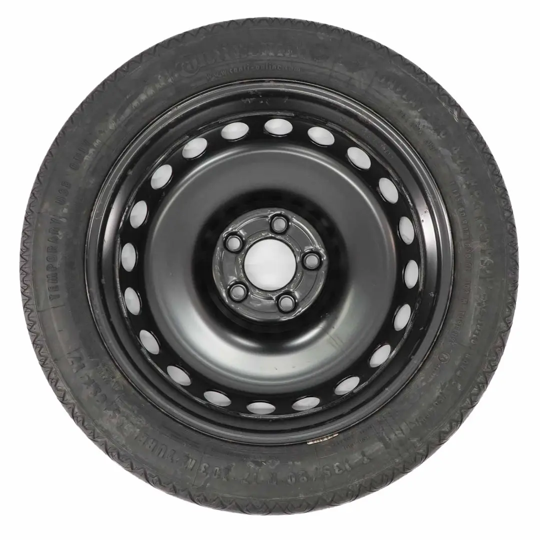 Mercedes W204 W207 Roue secours Pneu acier R17 3.5J ET:19,5 135/80 - SKU A2074000102 - Numéro de pièce A2074000102