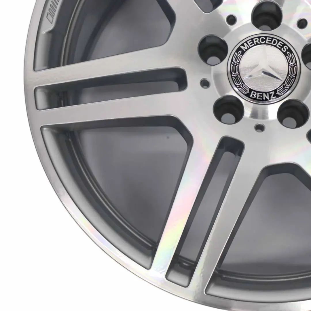 W207 A207 Alloy Wheel Rim 18" 8.5J ET:49 6-Double Spoke to Mercedes with Part number A2074011402 Mercedes W207 A207 Alloy Wheel Rim 18" 8.5J ET:49 6-Double Spoke - SKU A2074011402 - Part number A2074011402