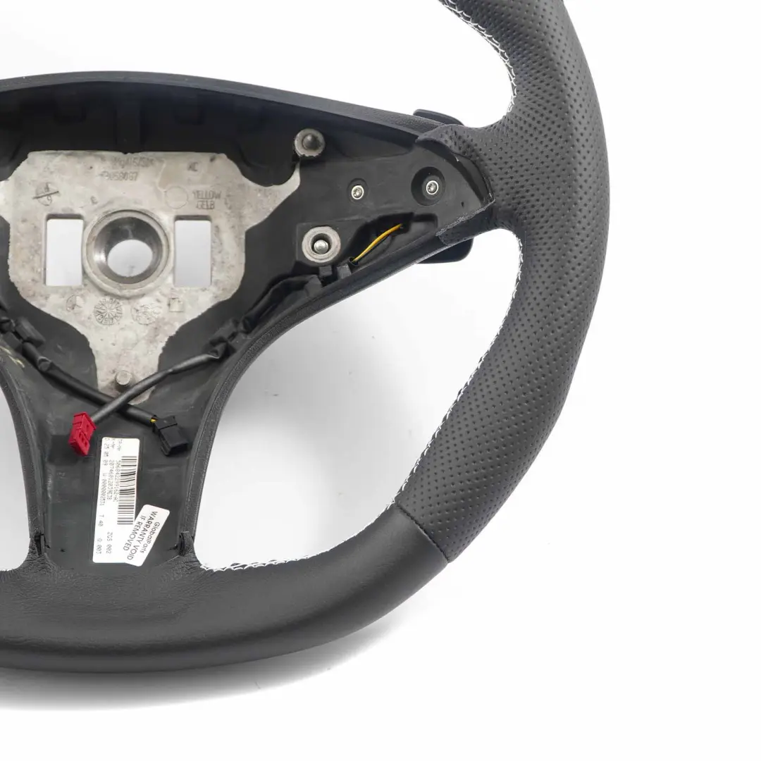  Steering Wheel Mercedes W212 NEW Black Leather with White Threads Paddle Shift - SKU A2074601203-1 - Part number A2074601203