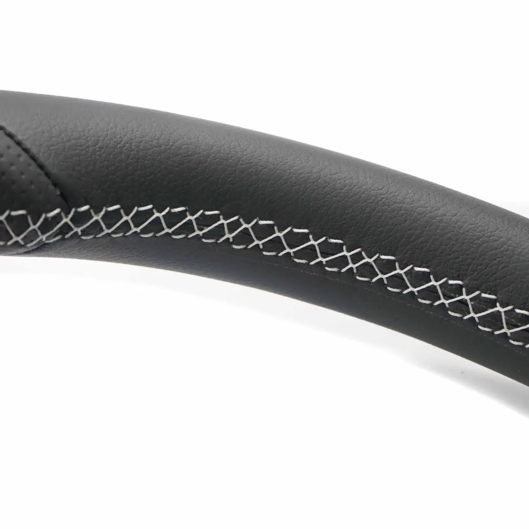 Steering Wheel Mercedes W212 NEW Black Leather with White Threads Paddle Shift - SKU A2074601203-1 - Part number A2074601203