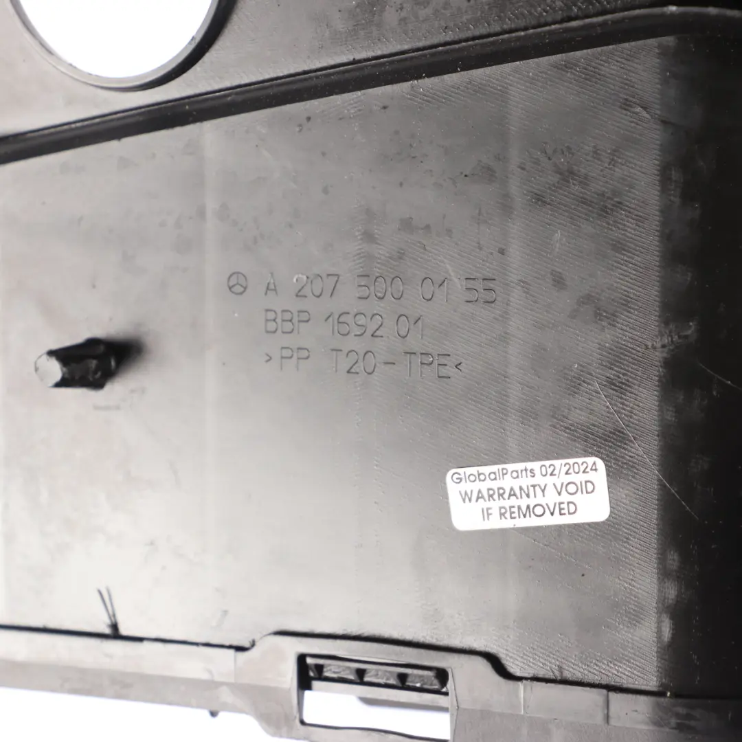 Radiator Top Cover Slam Shroud Panel to Mercedes C207 Engine with Part number A2075000155 Mercedes C207 Engine Radiator Top Cover Slam Shroud Panel - SKU A2075000155 - Part number A2075000155