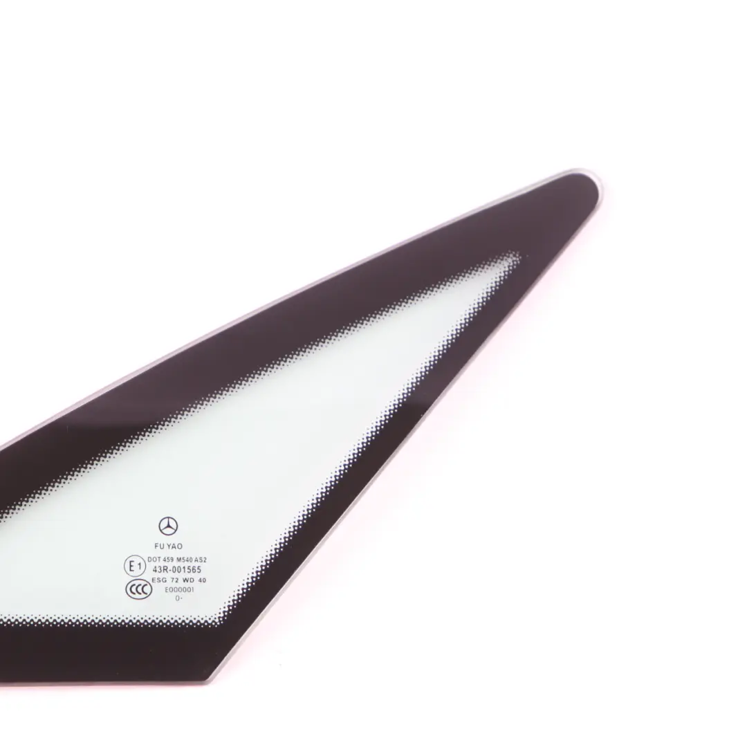 Quarter Side Window Mercedes W207 C207 Rear Right O/S Side Glazing Glass AS2 to with Part number A2076700210 Quarter Side Window Mercedes W207 C207 Rear Right O/S Side Glazing Glass AS2 - SKU A2076700210-1 - Part number A2076700210