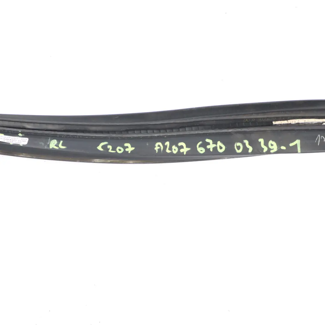 Mercedes C207 Quarter Side Window Rear Left N/S Seal Side Triangle Glass AS2 - SKU A2076700339-1 - Part number A2076700339