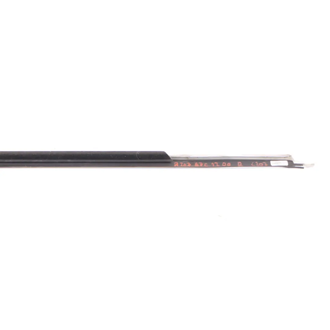 Mercedes C207 Rear Quarter Window Strip Right O/S Chrome Trim Bar - SKU A2076701200 - Part number A2076701200