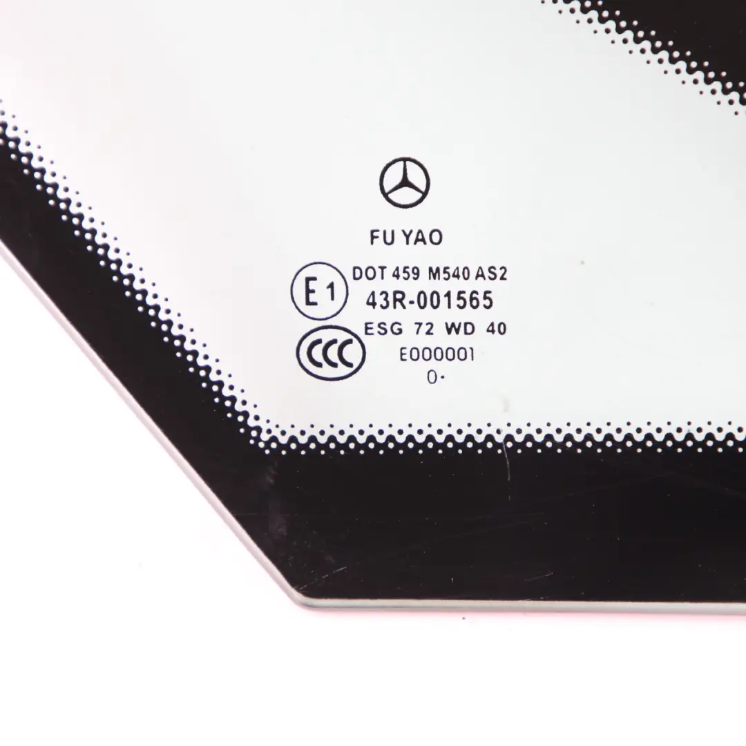  Quarter Side Window Mercedes W207 C207 Rear Left N/S Side Glazing Glass AS2 - SKU A2076701500-1 - Part number A2076701500