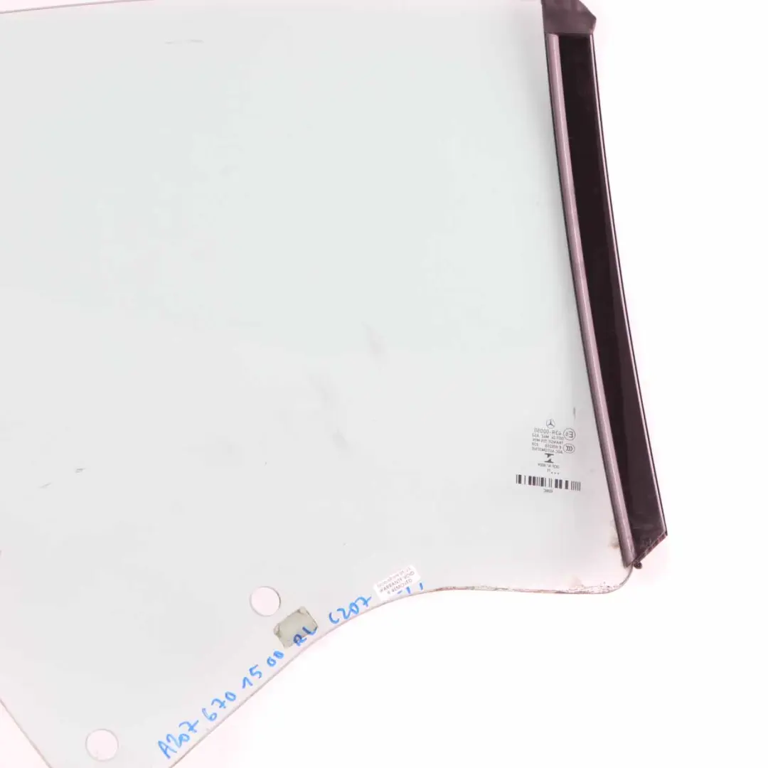 Quarter Side Window Side Glazing Glass AS2 Rear Left N/S to Mercedes C207 with Part number A2076701500 Mercedes C207 Quarter Side Window Side Glazing Glass AS2 Rear Left N/S - SKU A2076701500 - Part number A2076701500