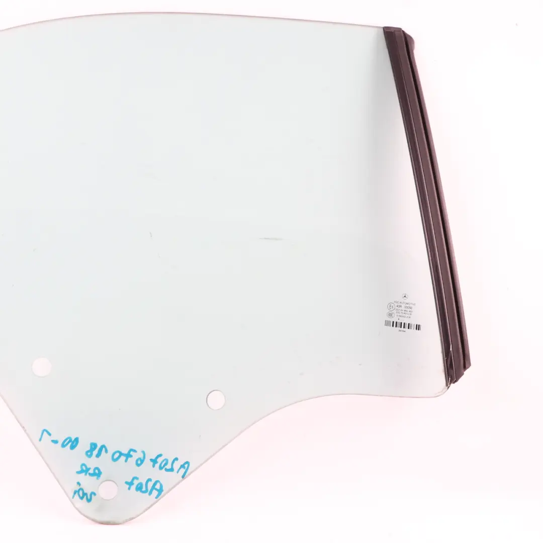 Right O/S Window Glass Panel AS2 to Mercedes A207 Convertible Rear with Part number A2076701800 Mercedes A207 Convertible Rear Right O/S Window Glass Panel AS2 - SKU A2076701800-1 - Part number A2076701800