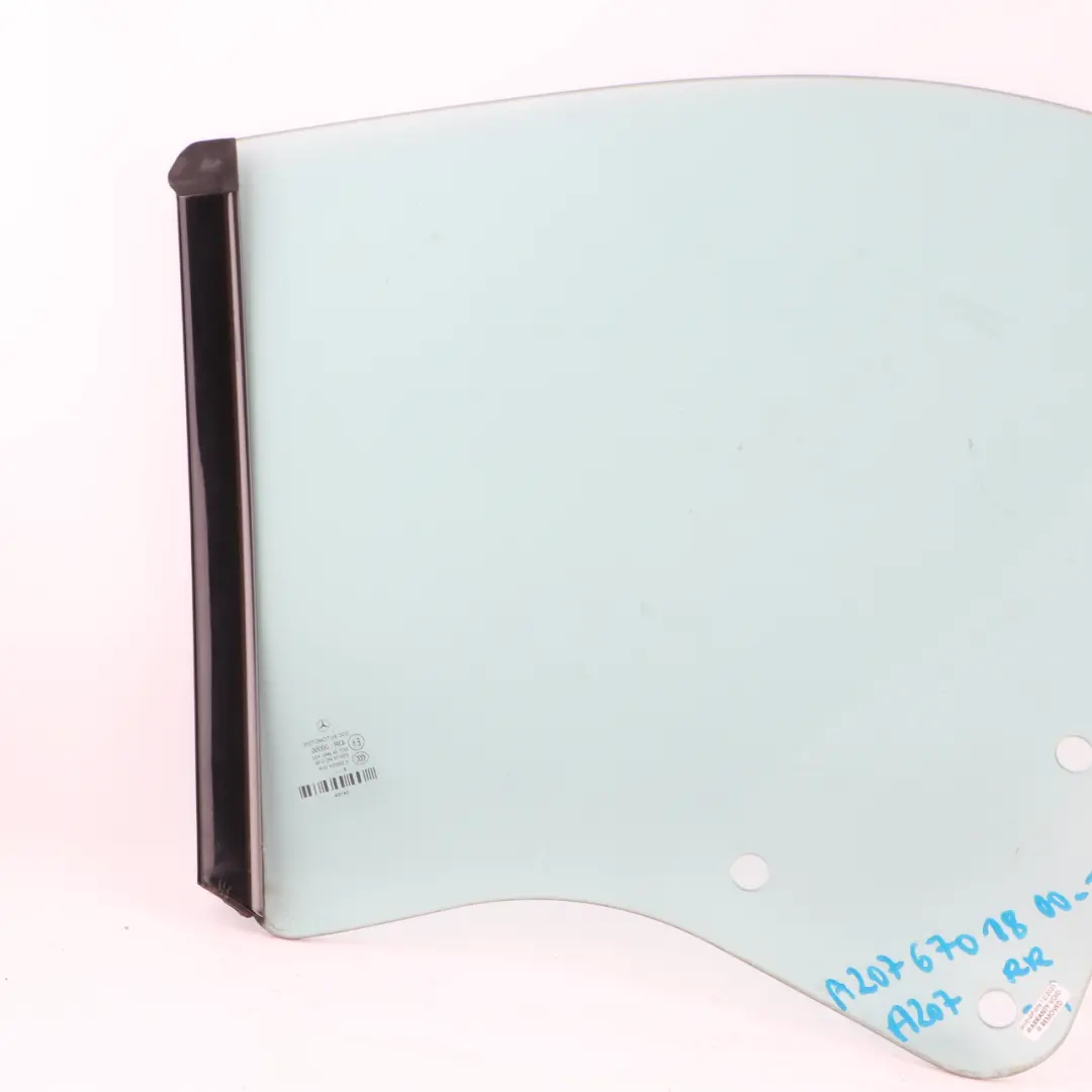 Mercedes A207 Convertible Rear Right O/S Window Glass Panel AS2 - SKU A2076701800-1 - Part number A2076701800