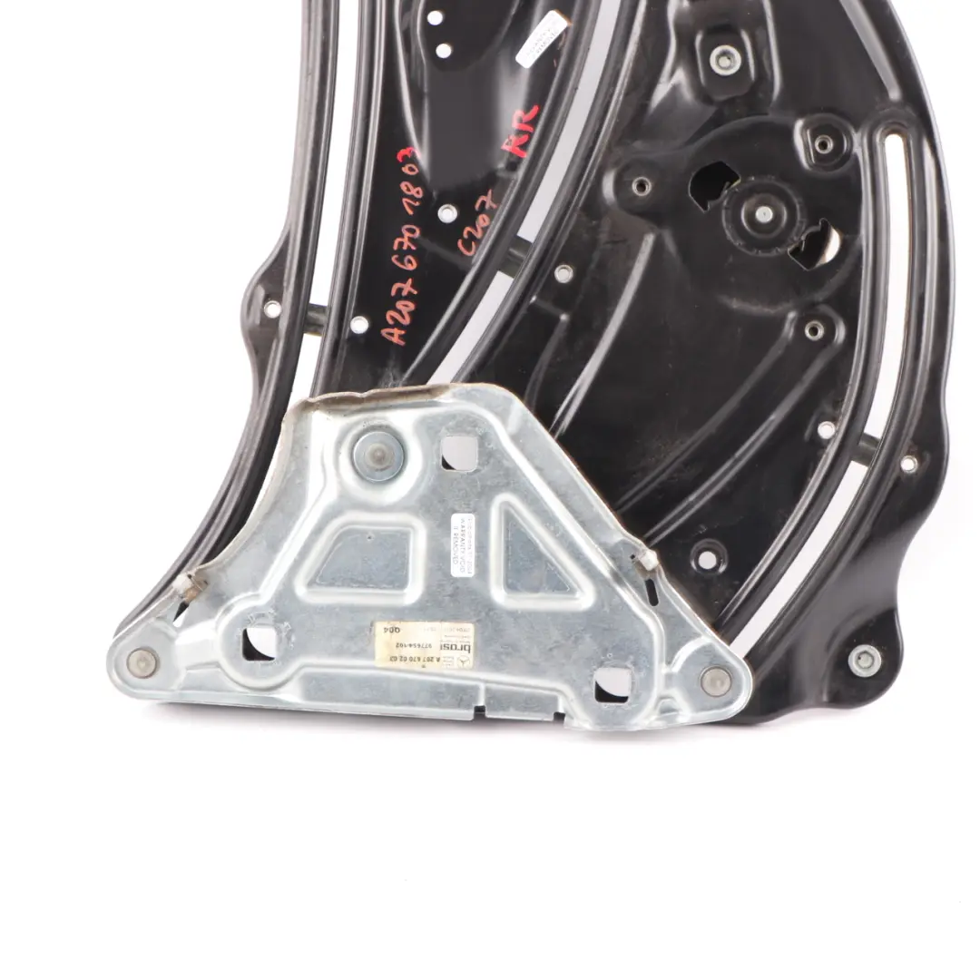 Elevalunas Mercedes C207 Trasero Derecho Ventana Regulador Motor A2076700203 para con número de pieza A2076701803 Elevalunas Mercedes C207 Trasero Derecho Ventana Regulador Motor A2076700203 - SKU A2076701803 - Número de pieza A2076701803