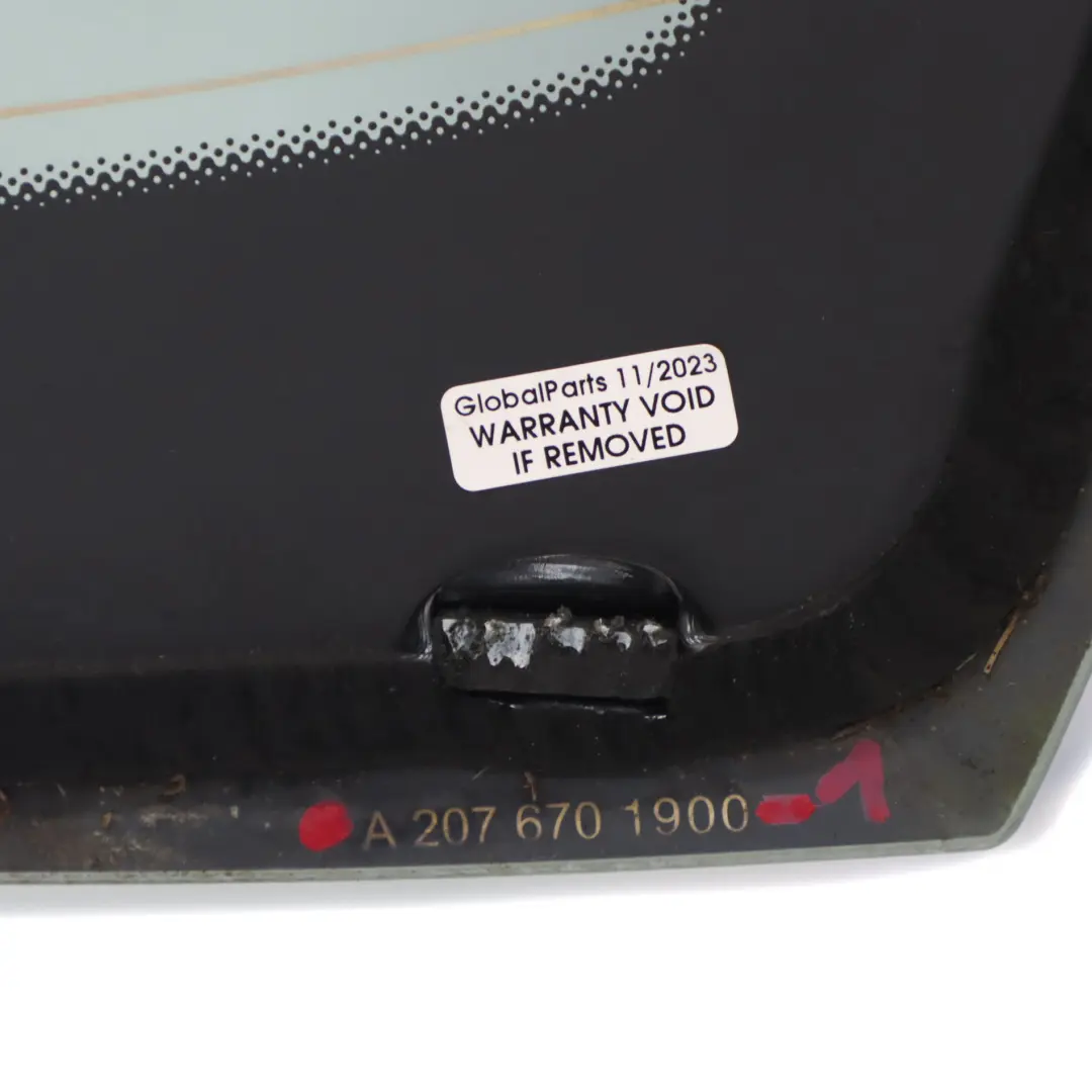 Mercedes C204 C207 Rear Window Windshield Glass Glazing AS2 Green - SKU A2076701900-1 - Part number A2076701900