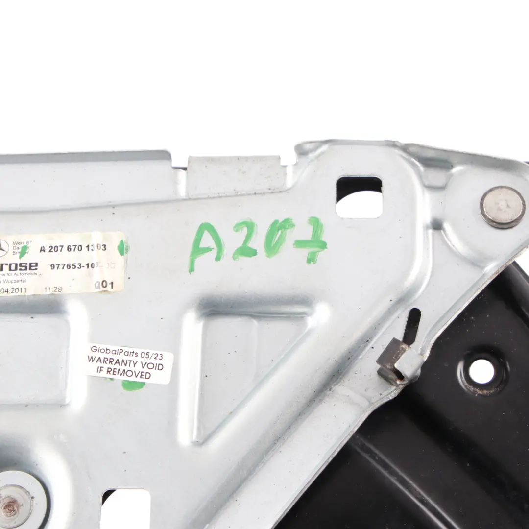 Mercedes A207 W207 Mechanizm Szyby Lewy Tył - SKU A2076701903 - Numer Części A2076701903