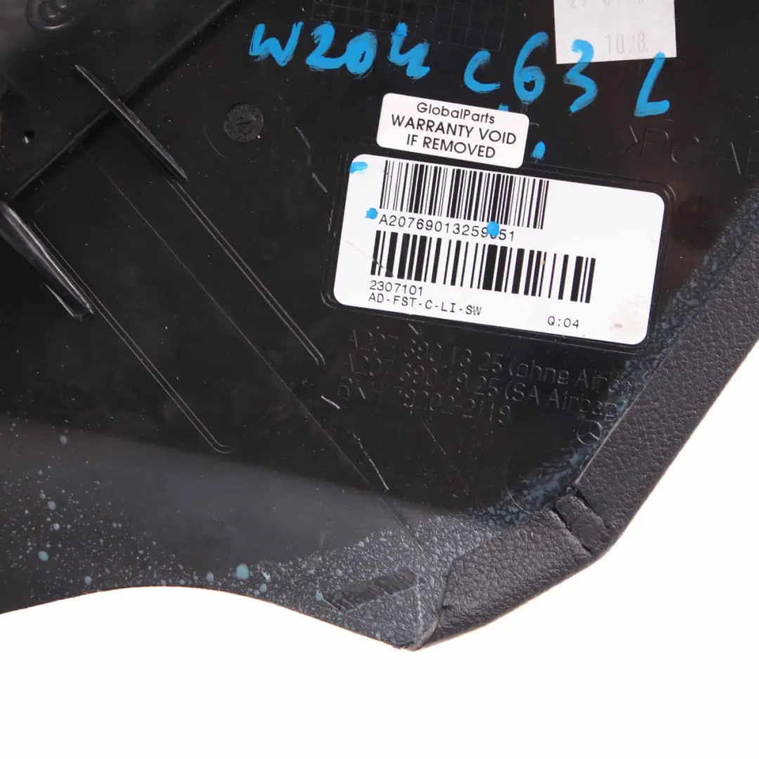 Mercedes A207 Trim Panel Cover Rear Left N/S Lateral C63 - SKU A2076901325 - Part number A2076901325