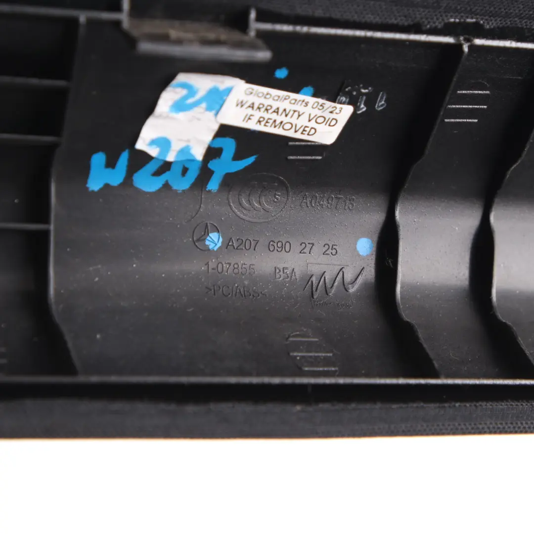 Mercedes W207 A-Pillar Column Trim Cover Front Left N/S Black - SKU A2076902725 - Part number A2076902725