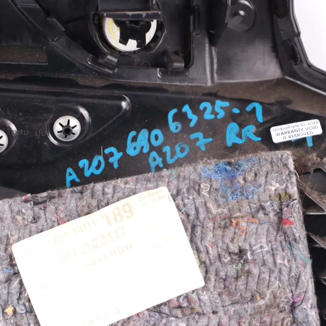  Lateral Trim Panel Mercedes A207 Cabrio Rear Right O/S Lateral Side Cover Beige - SKU A2076906325-1 - Part number A2076906325