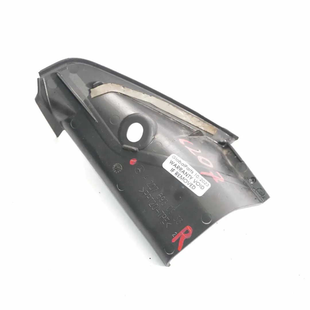 W207 Column A-Pillar Trim Cap Right O/S Cover Black to Mercedes with Part number A2076930933 Mercedes W207 Column A-Pillar Trim Cap Right O/S Cover Black - SKU A2076930933 - Part number A2076930933