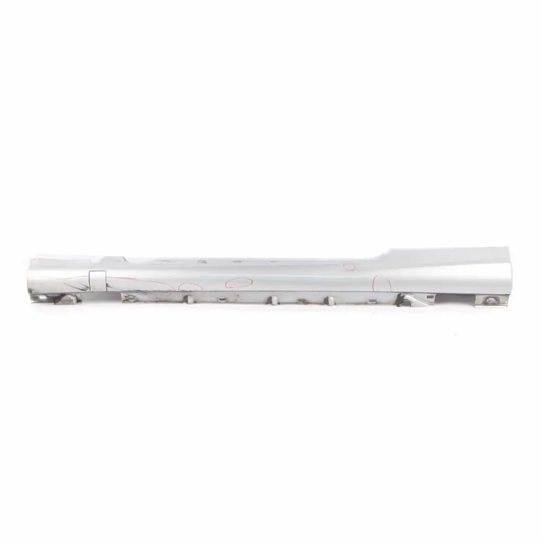 Mercedes A207 Cabrio Side Skirt Door Sill Cover Left N/S Iridium Silver - 775 - SKU A2076980954-IRS - Part number A2076980954