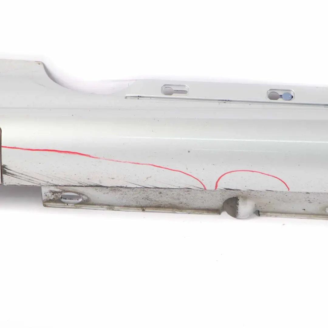 Mercedes A207 Cabrio Side Skirt Door Sill Cover Left N/S Iridium Silver - 775 - SKU A2076980954-IRS - Part number A2076980954