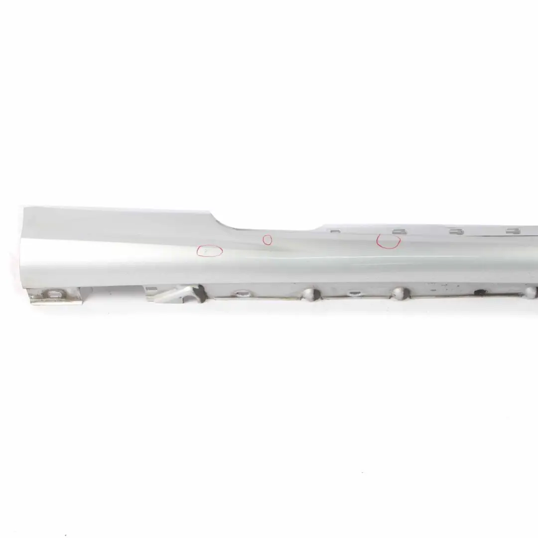Side Skirt Door Sill Cover Right O/S Iridium Silver - 775 to Mercedes A207 Cabrio with Part number A2076981054 Mercedes A207 Cabrio Side Skirt Door Sill Cover Right O/S Iridium Silver - 775 - SKU A2076981054-IRS - Part number A2076981054