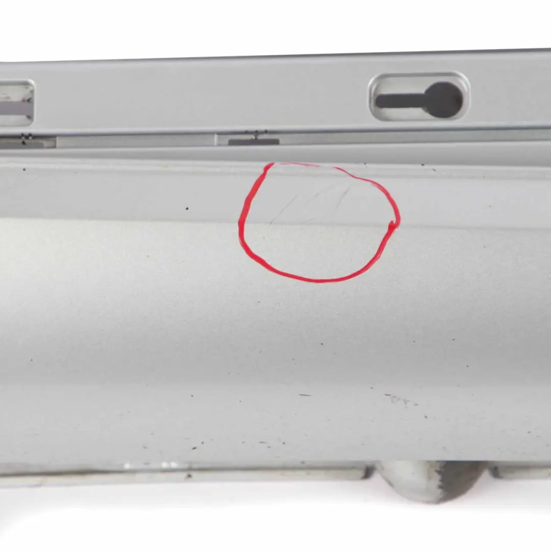 Side Skirt Door Sill Cover Right O/S Iridium Silver - 775 to Mercedes A207 Cabrio with Part number A2076981054 Mercedes A207 Cabrio Side Skirt Door Sill Cover Right O/S Iridium Silver - 775 - SKU A2076981054-IRS - Part number A2076981054