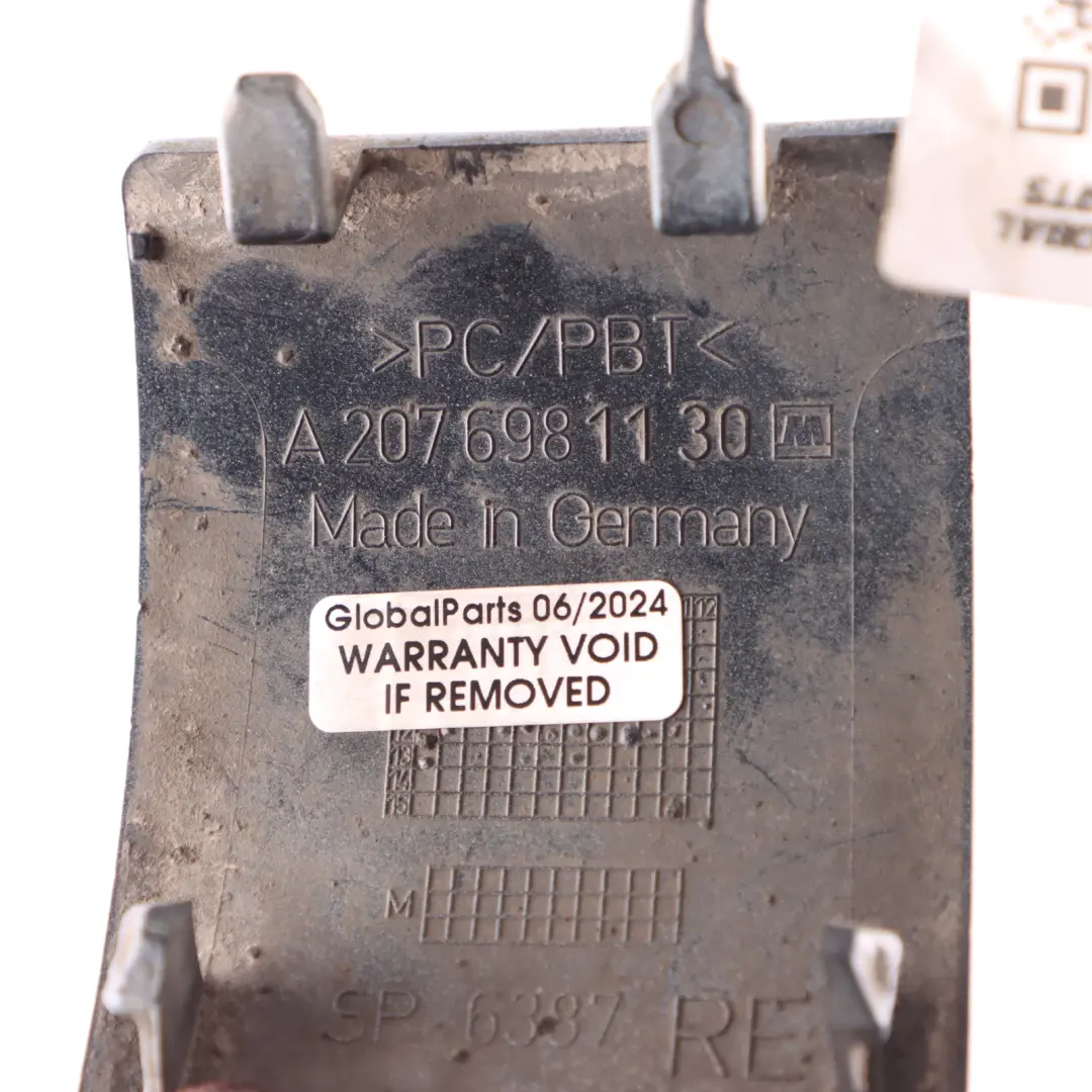 Front Right O/S Jacking Eye Cover Trim Polar White - 149 to Mercedes A207 with Part number A2076981130 Mercedes A207 Front Right O/S Jacking Eye Cover Trim Polar White - 149 - SKU A2076981130-POL - Part number A2076981130