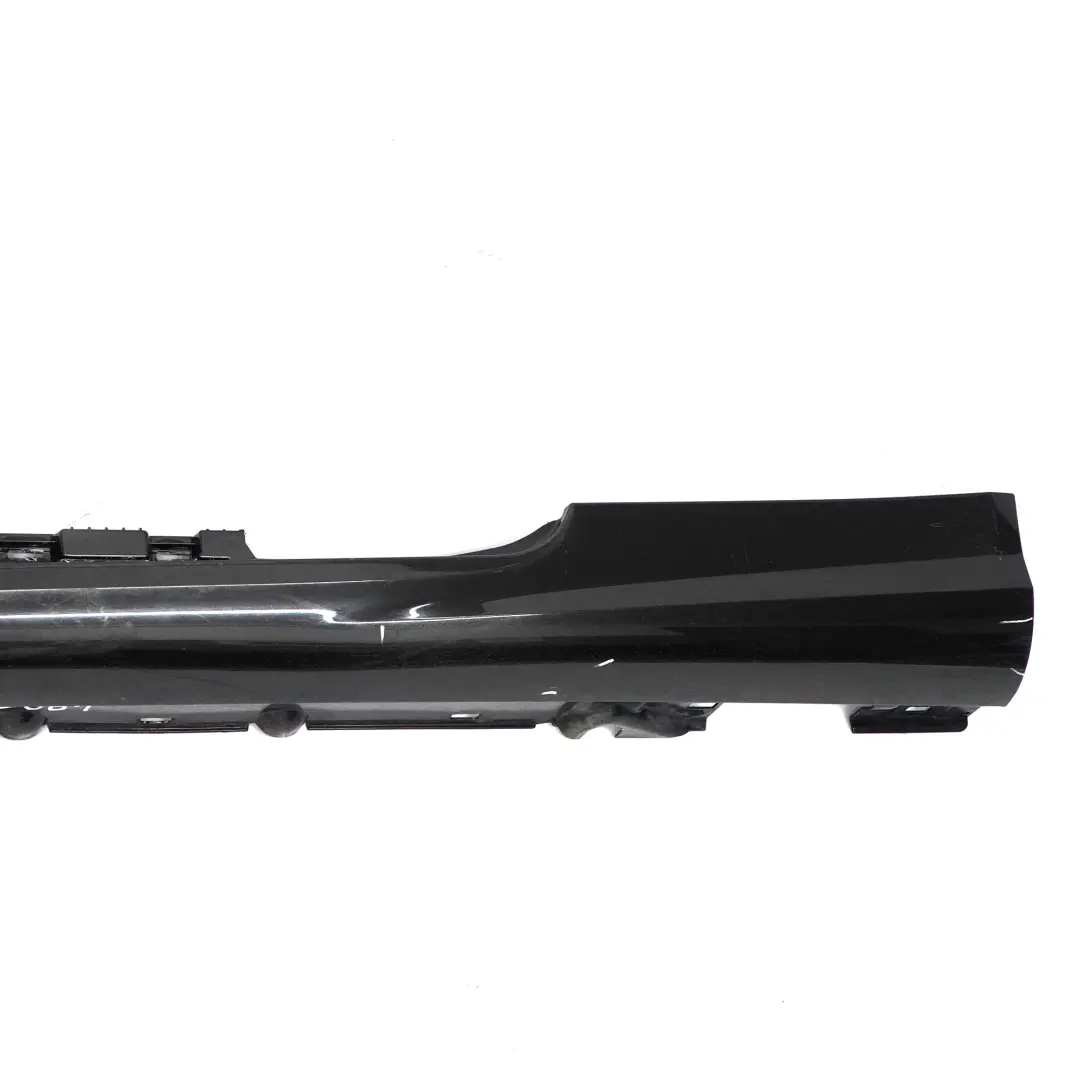 W207 Side Skirt AMG Door Sill Cover Left N/S Obsidian Black - 197 to Mercedes with Part number A2076981354 Mercedes W207 Side Skirt AMG Door Sill Cover Left N/S Obsidian Black - 197 - SKU A2076981354-OB1 - Part number A2076981354