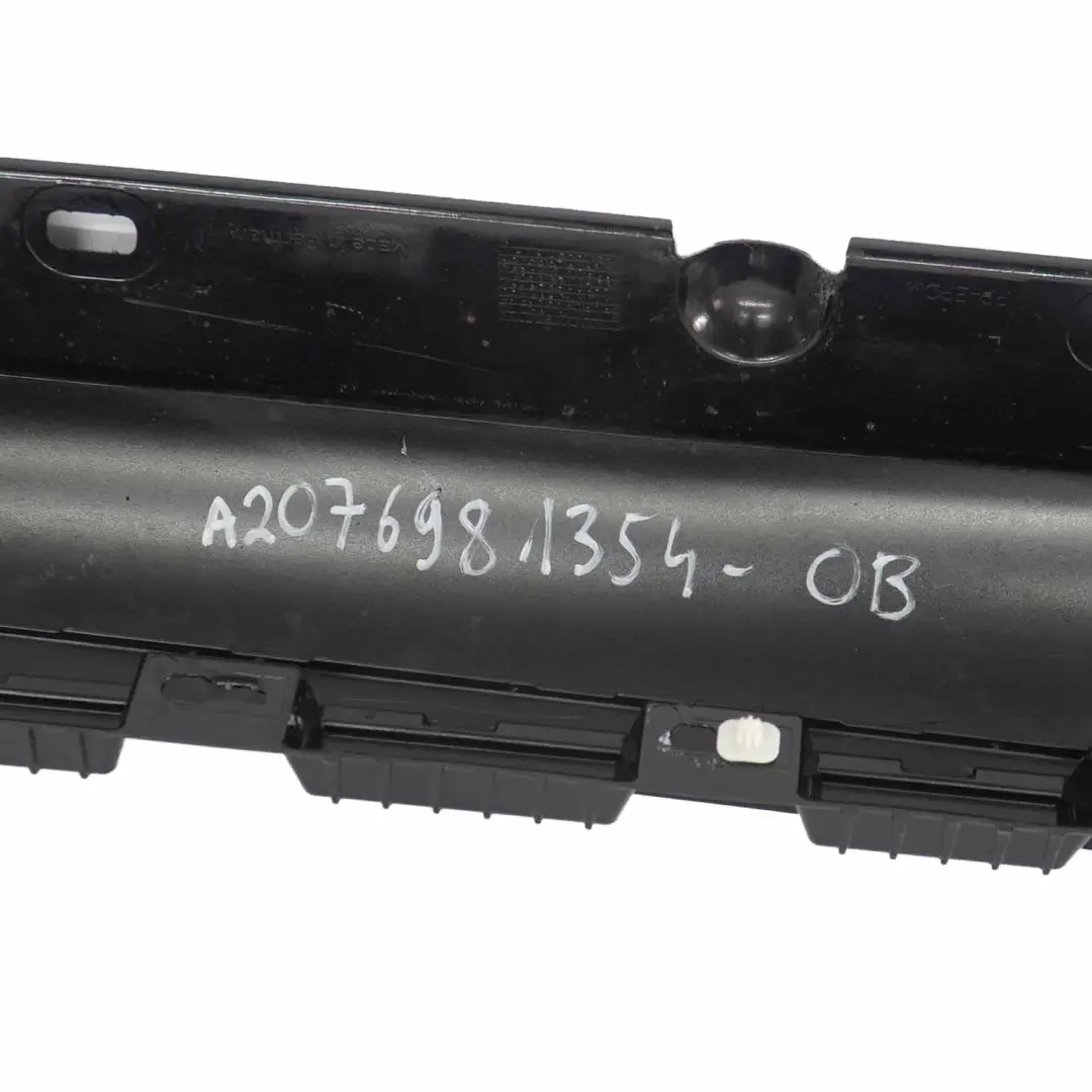 Mercedes W207 Side Skirt AMG Door Sill Cover Left N/S Obsidian Black - 197 - SKU A2076981354-OB - Part number A2076981354