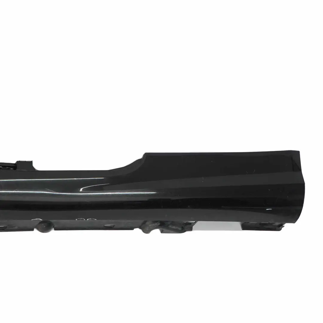 W207 Side Skirt AMG Door Sill Cover Left N/S Obsidian Black - 197 to Mercedes with Part number A2076981354 Mercedes W207 Side Skirt AMG Door Sill Cover Left N/S Obsidian Black - 197 - SKU A2076981354-OB - Part number A2076981354