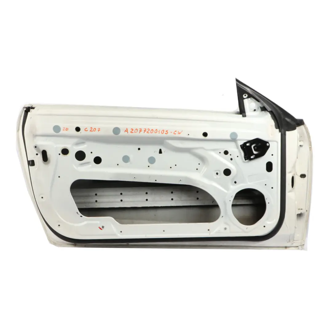 Mercedes W207 Door Front Left N/S A207 C207 Calcite White - 650 - SKU A2077200105-CW - Part number A2077200105