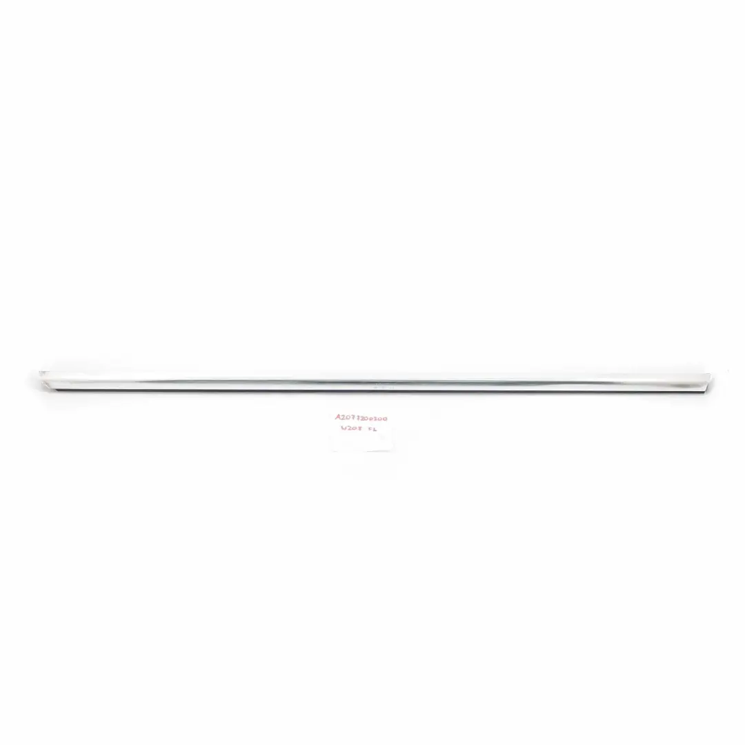Mercedes W207 Front Left N/S Door Window Rail Sealing Strip Chrome - SKU A2077200300 - Part number A2077200300