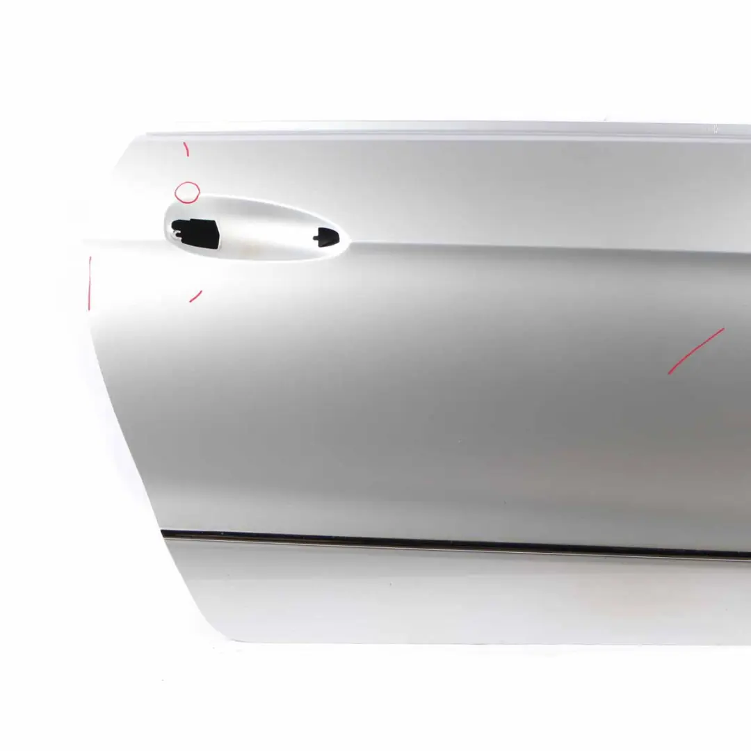 Door Front Right O/S Iridium Silver Metallic - 775 to Mercedes A207 Cabrio with Part number A2077200405 Mercedes A207 Cabrio Door Front Right O/S Iridium Silver Metallic - 775 - SKU A2077200405-IRS - Part number A2077200405