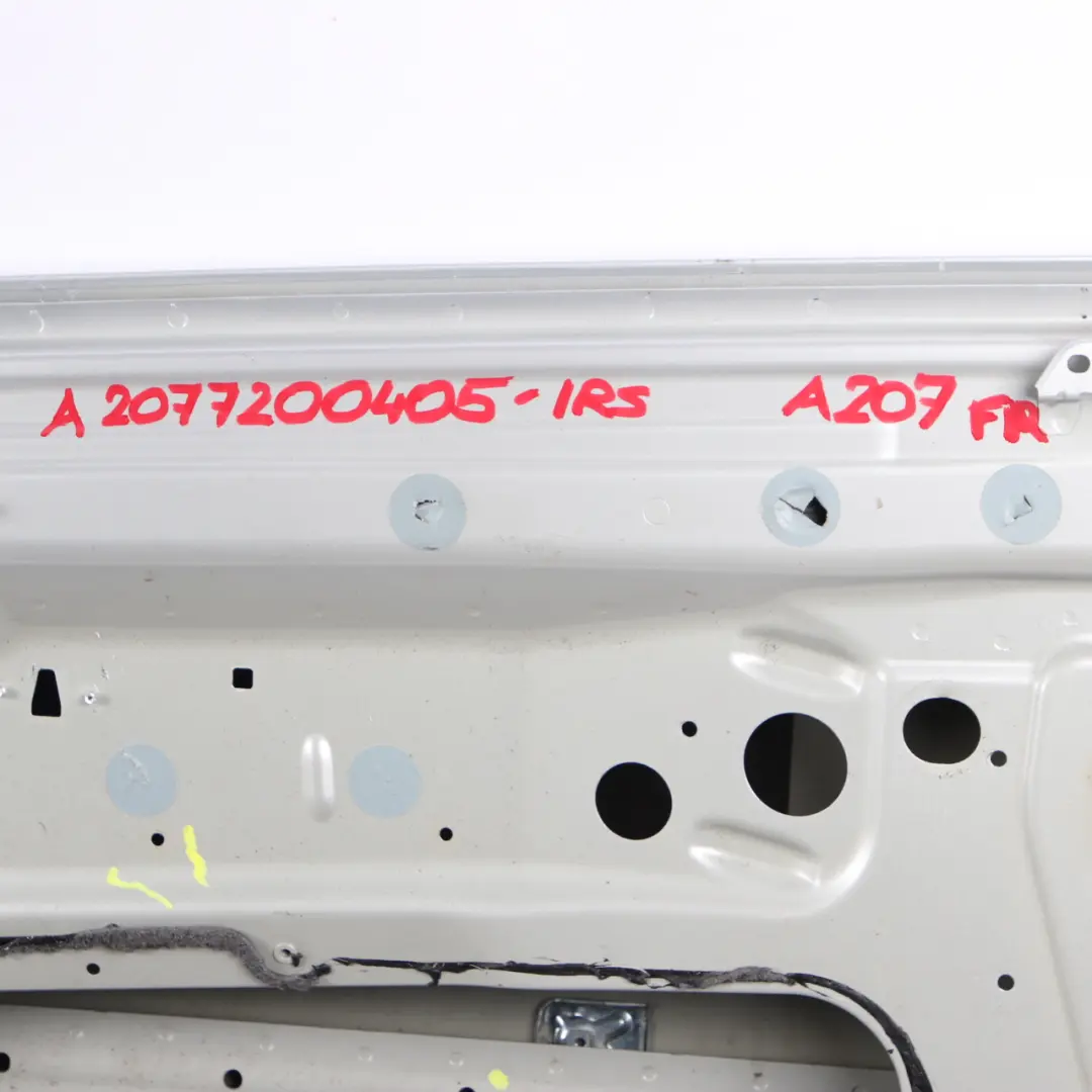 Door Front Right O/S Iridium Silver Metallic - 775 to Mercedes A207 Cabrio with Part number A2077200405 Mercedes A207 Cabrio Door Front Right O/S Iridium Silver Metallic - 775 - SKU A2077200405-IRS - Part number A2077200405