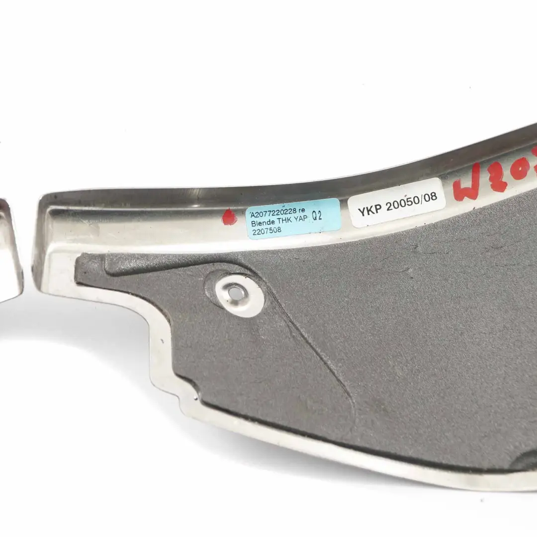 Mercedes W207 Door Panel Trim Cover Edge Chrome Finisher Left Right N/O/S Set - SKU A2077220128/A2077220228 - Part number A2077220128