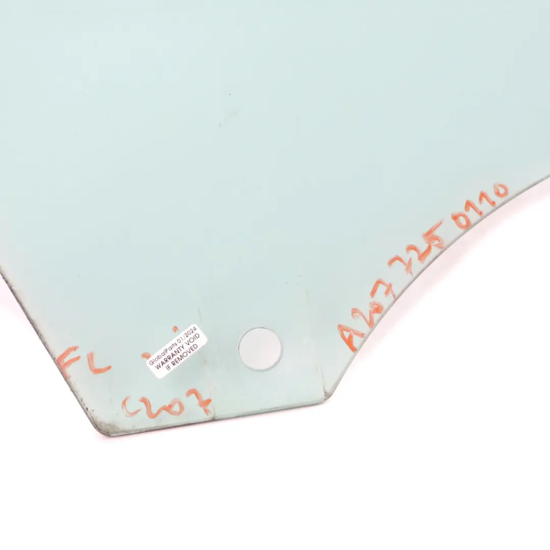 Mercedes C207 Side Window Front Door Left N/S Glass Glazing AS2 - SKU A2077250110 - Part number A2077250110