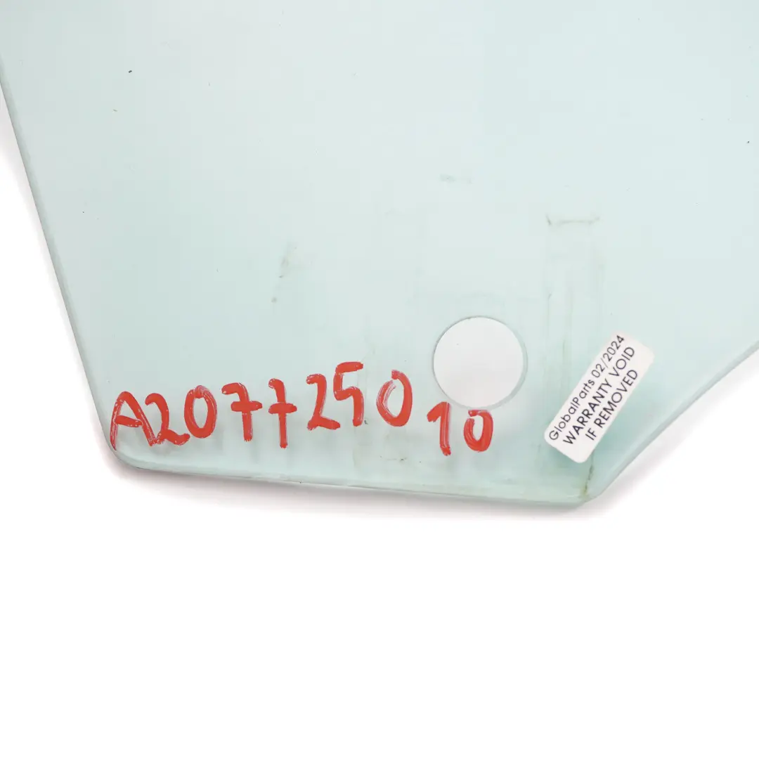 Window Glass Door Side Front Right O/S Green AS2 to Mercedes C207 Coupe with Part number A2077250210 Mercedes C207 Coupe Window Glass Door Side Front Right O/S Green AS2 - SKU A2077250210 - Part number A2077250210