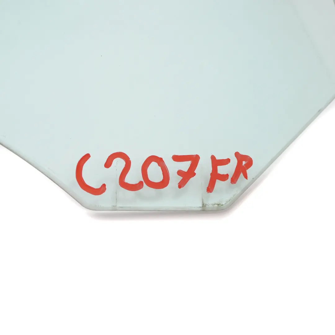 Mercedes C207 Coupe Window Glass Door Side Front Right O/S Green AS2 - SKU A2077250210 - Part number A2077250210
