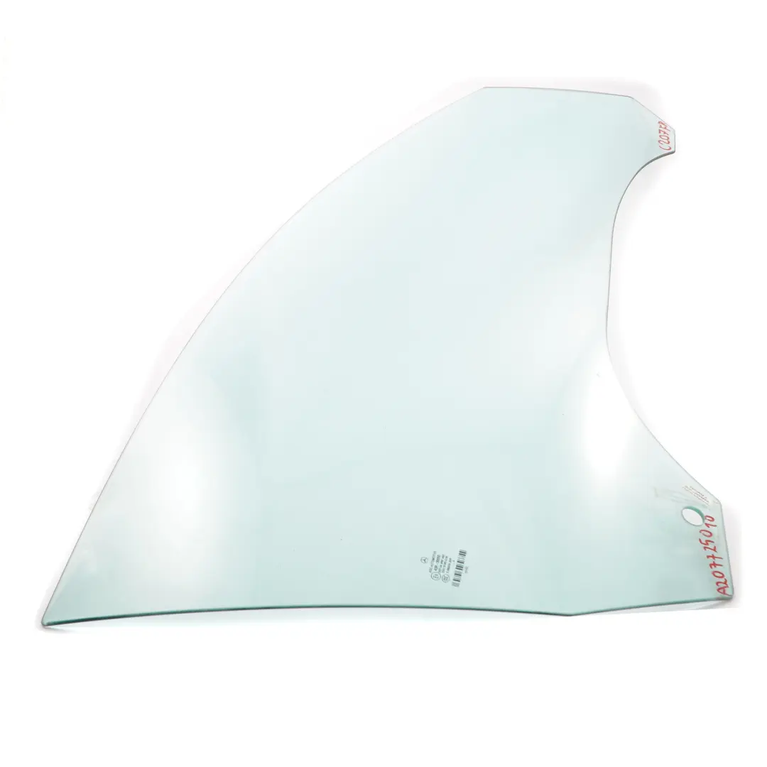 Mercedes C207 Coupe Window Glass Door Side Front Right O/S Green AS2 - SKU A2077250210 - Part number A2077250210