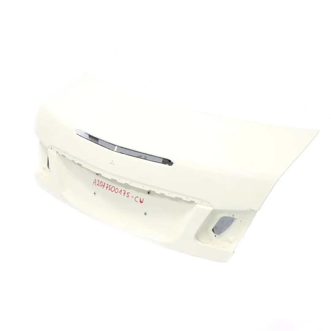 Klapa Pokrywa Bagażnika Calcite White Biały - 650 do Mercedes C207 o numerze A2077500175 Mercedes C207 Klapa Pokrywa Bagażnika Calcite White Biały - 650 - SKU A2077500175-CW - Numer Części A2077500175