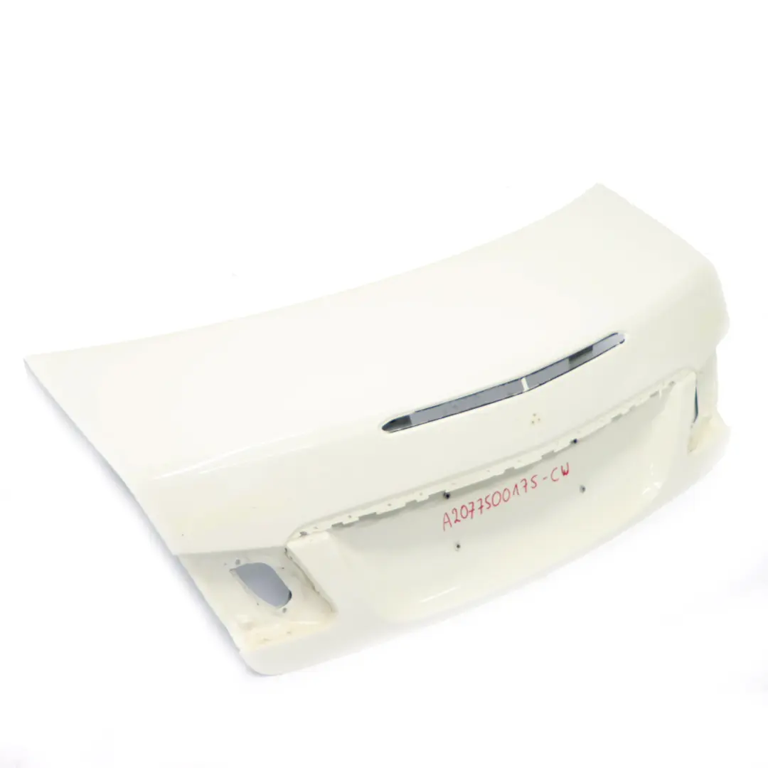 Boot Trunk Lid Tailgate Coupe Calcite White - 650 to Mercedes C207 with Part number A2077500175 Mercedes C207 Boot Trunk Lid Tailgate Coupe Calcite White - 650 - SKU A2077500175-CW - Part number A2077500175