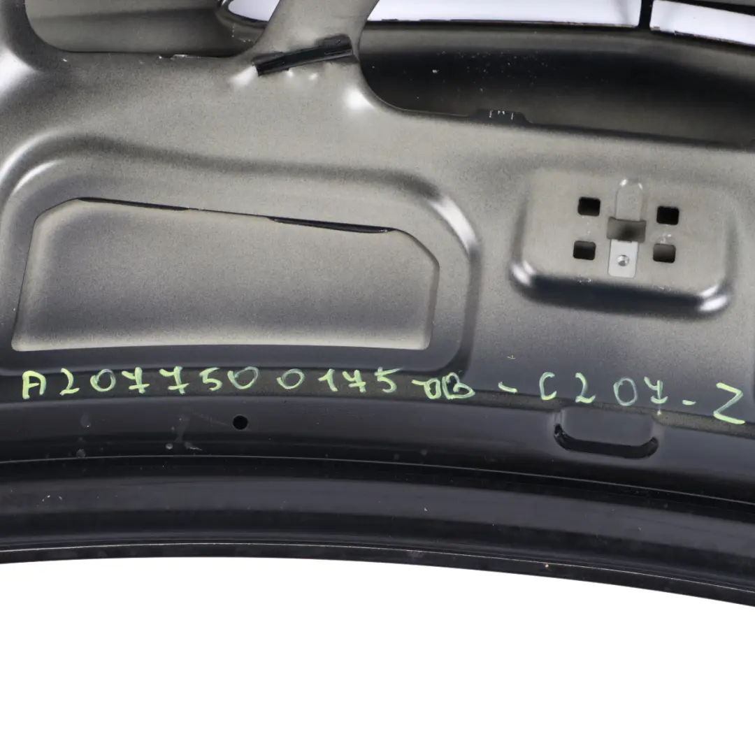 W07 Boot Trunk Lid Tailgate Saloon Obsidian Black Metallic - 197 to Mercedes C207 with Part number A2077500175 Mercedes C207 W07 Boot Trunk Lid Tailgate Saloon Obsidian Black Metallic - 197 - SKU A2077500175-OB - Part number A2077500175