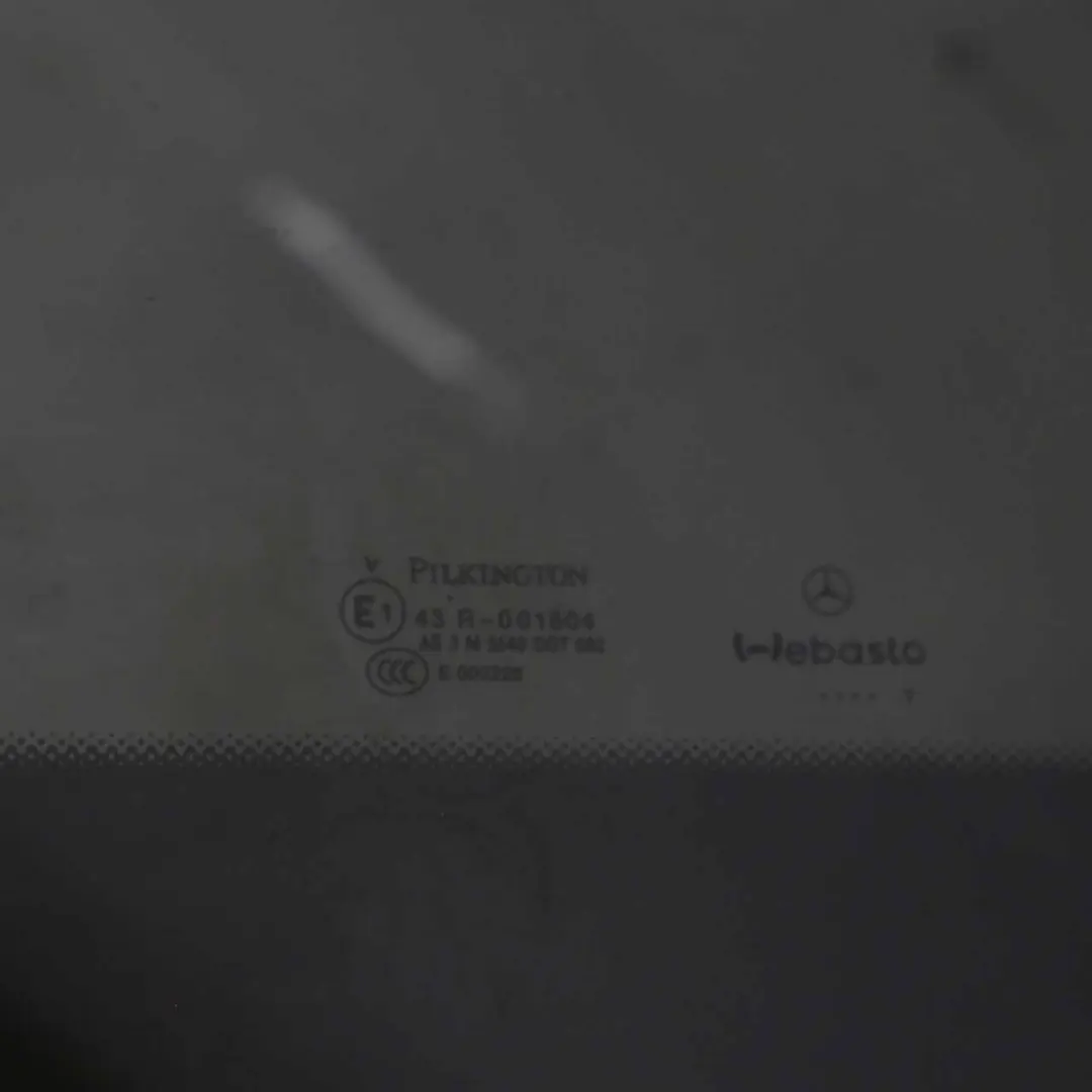 Mercedes C204 C207 Panoramic Sunroof Sliding Roof Centre Window Glass Panel AS3 - SKU A2077800221 - Part number A2077800221