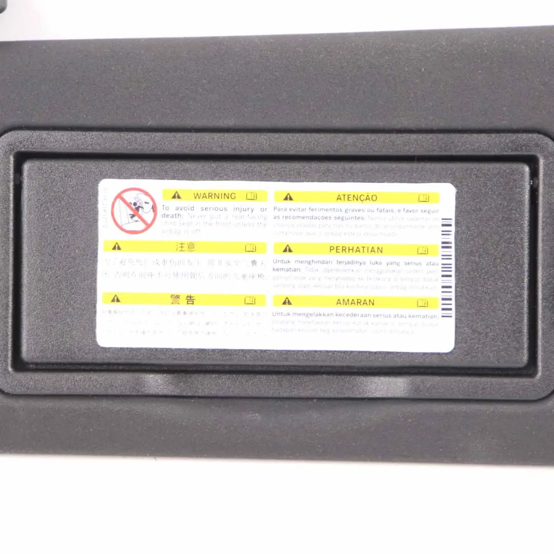  Sun Visor Mercedes W204 W207 Left N/S Mirror Trim Panel Black - SKU A2078100310-3 - Part number A2078100310