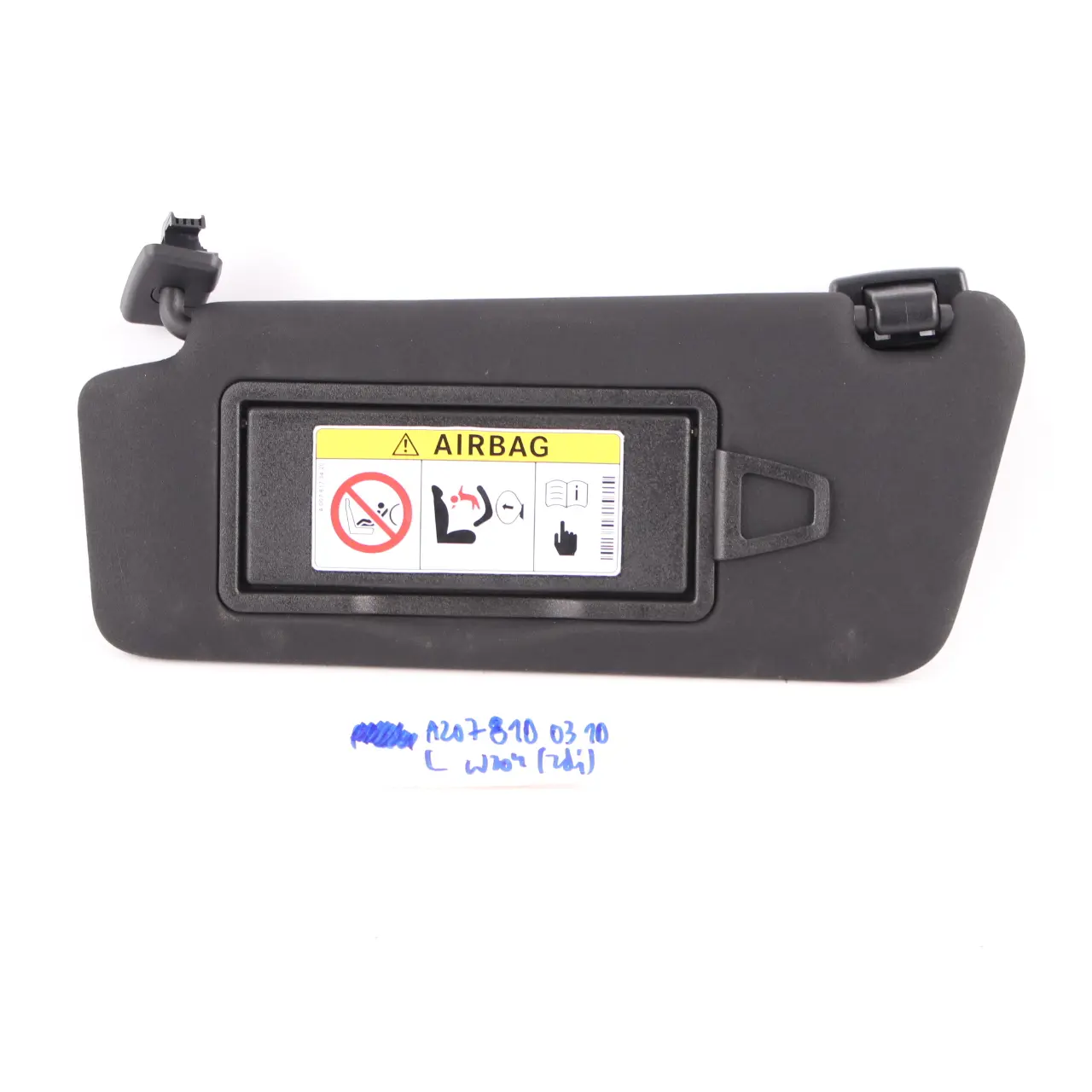 Parasol Mercedes W204 embellecedor espejo retrovisor izquierdo Negro A2078100310