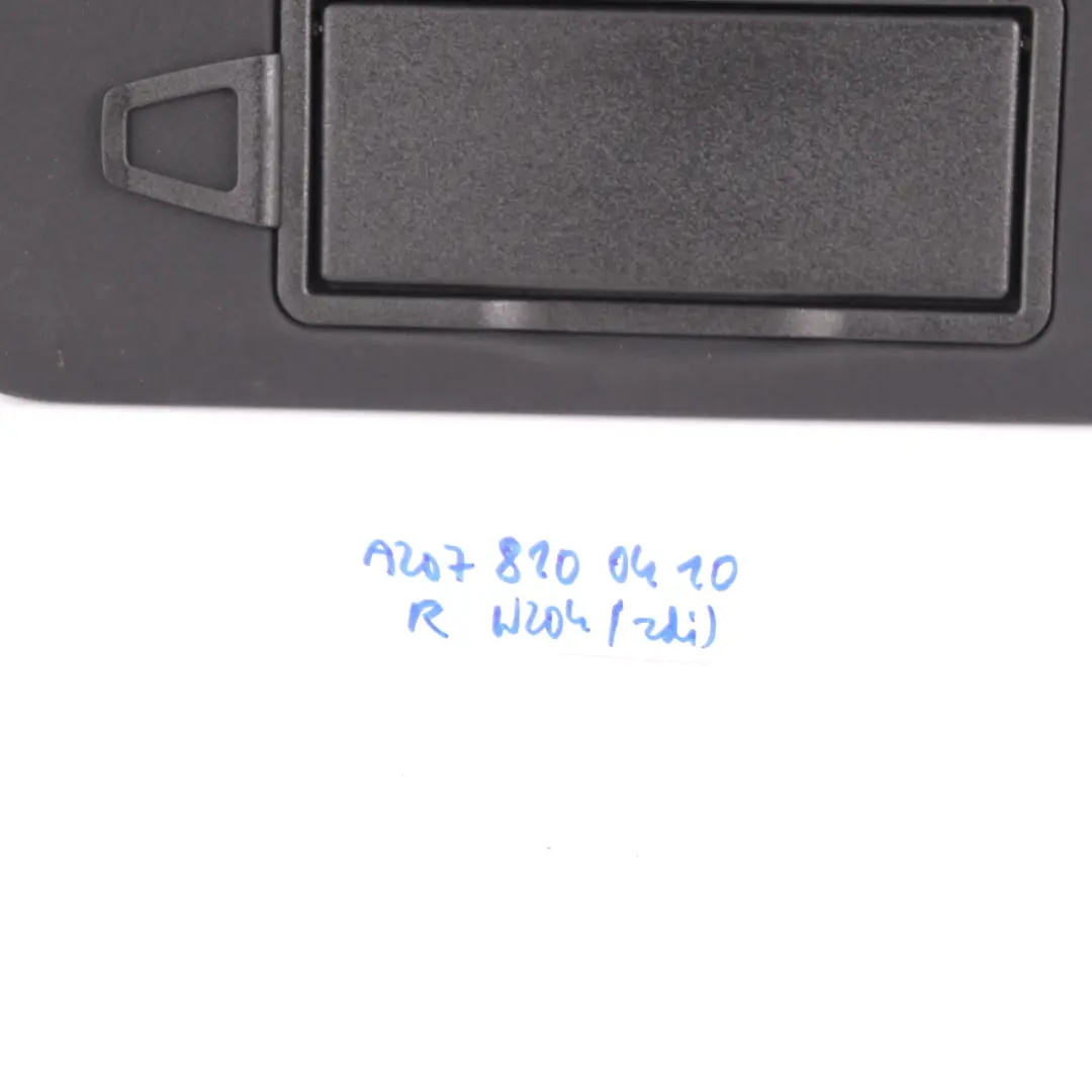  Parasol Mercedes W204 Espejo Derecho Panel Embellecedor Negro - SKU A2078100410 - Número de pieza A2078100410