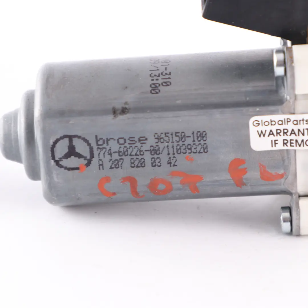  Moteur lève-vitre Mercedes W207 C207 avant gauche d'entraînement - SKU A2078200342 - Numéro de pièce A2078200342