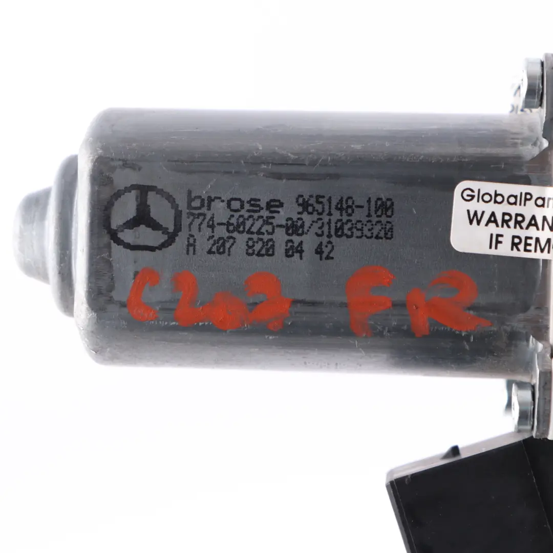 W207 C207 Fensterhebermotor vorne rechts Drive Unit für Mercedes mit Teilenummer A2078200442 Mercedes W207 C207 Fensterhebermotor vorne rechts Drive Unit - SKU A2078200442 - Teilenummer A2078200442