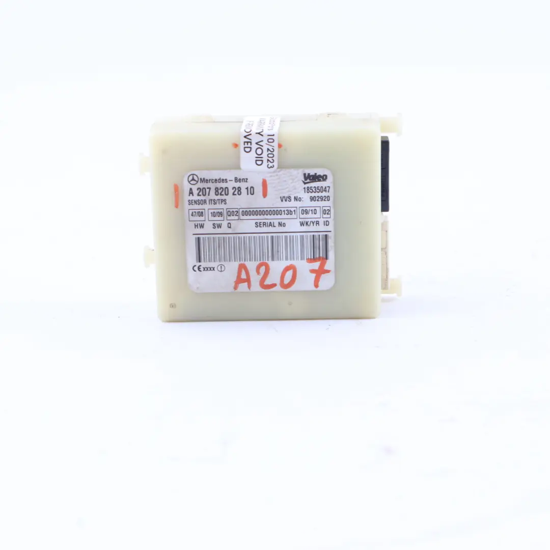 W207 Cabrio Anti-Diebstahl-Dach ITS TPS Sensor Modul für Mercedes mit Teilenummer A2078202810 Mercedes W207 Cabrio Anti-Diebstahl-Dach ITS TPS Sensor Modul - SKU A2078202810 - Teilenummer A2078202810
