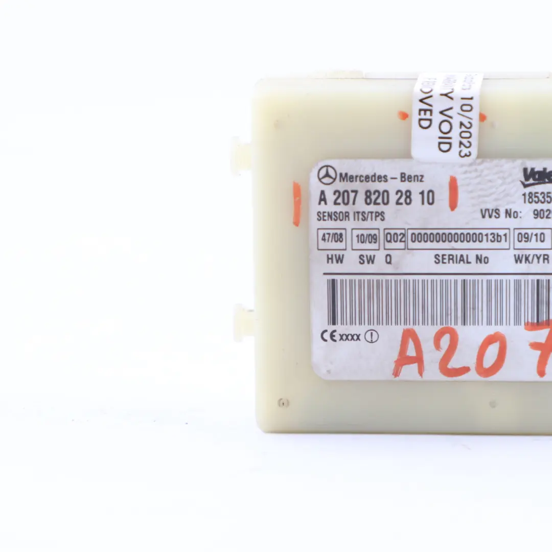 W207 Cabrio tetto antifurto ITS TPS Modulo Sensore per Mercedes con numero di parte A2078202810 Mercedes W207 Cabrio tetto antifurto ITS TPS Modulo Sensore - SKU A2078202810 - Numero di parte A2078202810