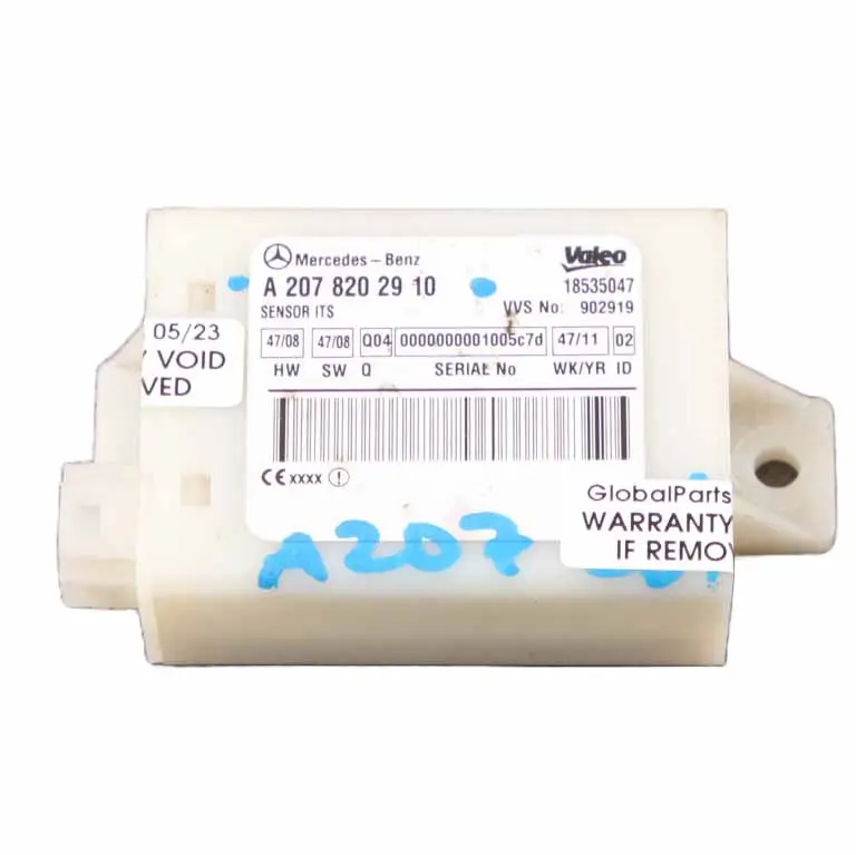 Control asientos Mercedes A207 W207 Cabrio Unidad de control trasera A2078202910